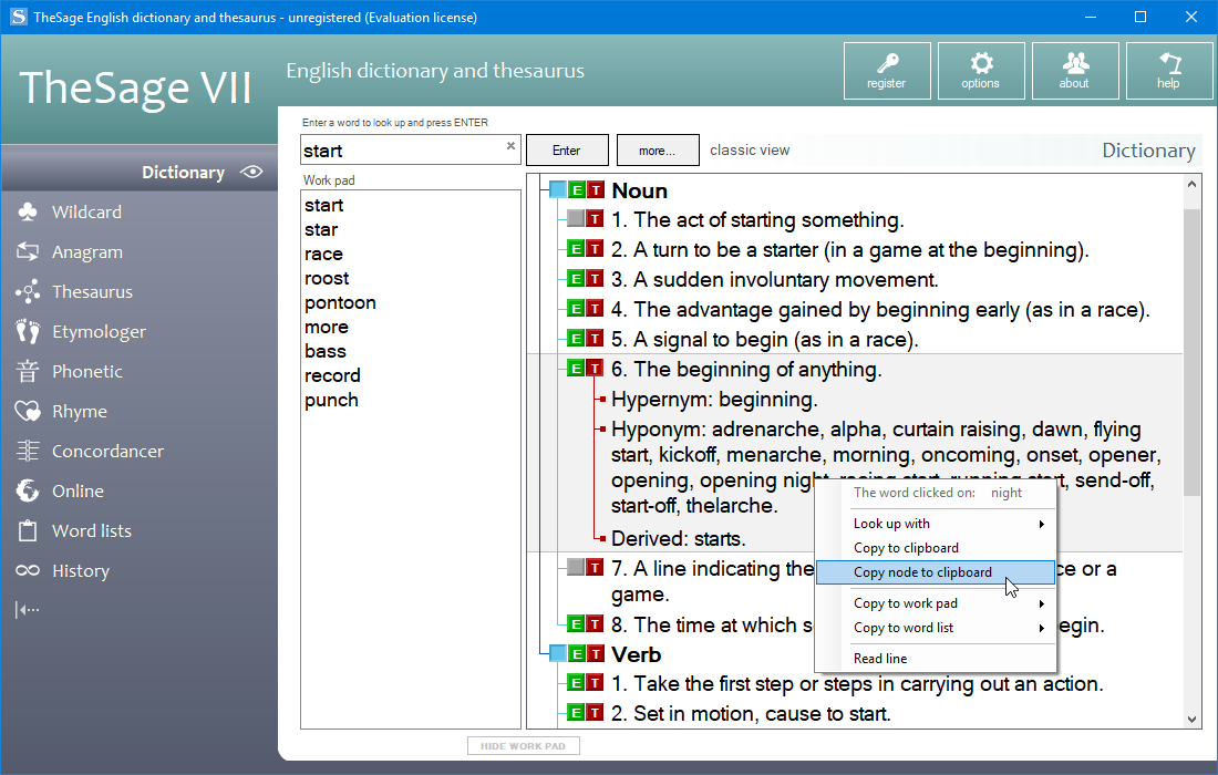 Windows 8 TheSage English Dictionary and Thesaurus full